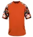 4141 Badger Camo Sport T-Shirt Burnt Orange/ Burnt Orange Camo front view