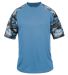 4141 Badger Camo Sport T-Shirt Columbia Blue/ Columbia Blue Camo front view