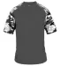 4141 Badger Camo Sport T-Shirt Graphite/ White Camo front view
