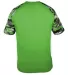 4141 Badger Camo Sport T-Shirt Lime/ Lime Camo back view