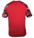 4141 Badger Camo Sport T-Shirt Red/ Red Camo back view