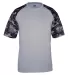 4141 Badger Camo Sport T-Shirt Silver/ Black Camo front view