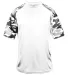 4141 Badger Camo Sport T-Shirt White/ White Camo front view