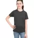 Next Level 3312 Boys CVC Crew Tee in Charcoal front view