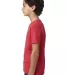 Next Level 3312 Boys CVC Crew Tee in Red side view