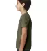 Next Level 3312 Boys CVC Crew Tee in Military green side view