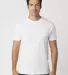 M1045 Crew Neck Men's Jersey T-Shirt  in White front view