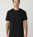 M1045 Crew Neck Men's Jersey T-Shirt  in Black front view