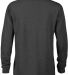 64300L Juvenile Long Sleeve Tee 5.2 oz CHARCOAL HEATHER back view