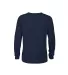 64300L Juvenile Long Sleeve Tee 5.2 oz in Athletic navy back view