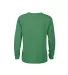 64300L Juvenile Long Sleeve Tee 5.2 oz in Kelly back view