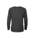 64300L Juvenile Long Sleeve Tee 5.2 oz in Charcoal heather back view