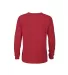 64300L Juvenile Long Sleeve Tee 5.2 oz in New red back view
