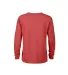 64300L Juvenile Long Sleeve Tee 5.2 oz in Red heather back view