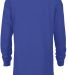 64900L Youth Retail Fit Long Sleeve Tee 5.2 oz Royal back view
