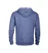 94300 Delta Apparel Adult Unisex Snow Heather Fren in Royal snow heather k45 back view