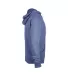 94300 Delta Apparel Adult Unisex Snow Heather Fren in Royal snow heather k45 side view