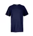 11009 Delta Apparel 30/1's Unisex Youth 100% Poly  in Athletic navy front view