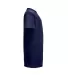 11009 Delta Apparel 30/1's Unisex Youth 100% Poly  in Athletic navy side view