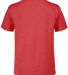 12300 Delta Apparel Juvenile 30/1's Soft Spun Tee  RED HEATHER back view