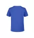 12300 Delta Apparel Juvenile 30/1's Soft Spun Tee  in Royal heather back view