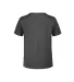 12300 Delta Apparel Juvenile 30/1's Soft Spun Tee  in E9c charcoal heather back view