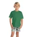 12300 Delta Apparel Juvenile 30/1's Soft Spun Tee  in Kelly front view