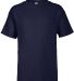 Delta Apparel 12900 Youth Soft Spun Tee Athletic Navy front view