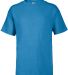 Delta Apparel 12900 Youth Soft Spun Tee Turquoise front view