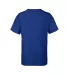Delta Apparel 12900 Youth Soft Spun Tee in Royal back view