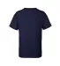 Delta Apparel 12900 Youth Soft Spun Tee in Athletic navy back view