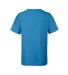 Delta Apparel 12900 Youth Soft Spun Tee in Turquoise back view
