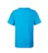 Delta Apparel 12900 Youth Soft Spun Tee in Turquoise heather back view
