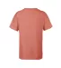 Delta Apparel 12900 Youth Soft Spun Tee in Coral heather back view