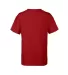 Delta Apparel 12900 Youth Soft Spun Tee in New red back view