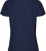 12500 Delta Apparel Ladies 30/1's Soft Spun Tee 4. Athletic Navy back view