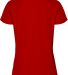 12500 Delta Apparel Ladies 30/1's Soft Spun Tee 4. New Red back view