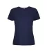 12500 Delta Apparel Ladies 30/1's Soft Spun Tee 4. in Athletic navy front view