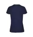 12500 Delta Apparel Ladies 30/1's Soft Spun Tee 4. in Athletic navy back view