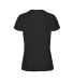 12500 Delta Apparel Ladies 30/1's Soft Spun Tee 4. in Black back view