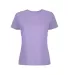 12500 Delta Apparel Ladies 30/1's Soft Spun Tee 4. in Lavender front view