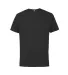 12600 Delta Apparel Adult 30/1's Soft Spun Tee 4.3 in Black front view