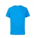 12600 Delta Apparel Adult 30/1's Soft Spun Tee 4.3 in Turquoise heather front view