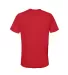 12600 Delta Apparel Adult 30/1's Soft Spun Tee 4.3 in New red back view