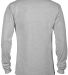 64732L Delta Apparel Adult Long Sleeve Pocket Tee  Athletic Heather back view