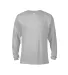 64732L Delta Apparel Adult Long Sleeve Pocket Tee  in Athletic heather front view