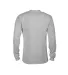 64732L Delta Apparel Adult Long Sleeve Pocket Tee  in Athletic heather back view