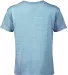 14300 Delta Apparel Juvenile 30/1's Snow Heather T in Turquoise snow heather kj6 back view