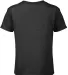 14300 Delta Apparel Juvenile 30/1's Snow Heather T in Black snow heather ky8 back view