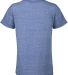 14900 Delta Apparel Youth 30/1's Snow Heather Tee ROYAL SNOW HEATHER back view